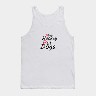 play hockey pet dogs Tank Top